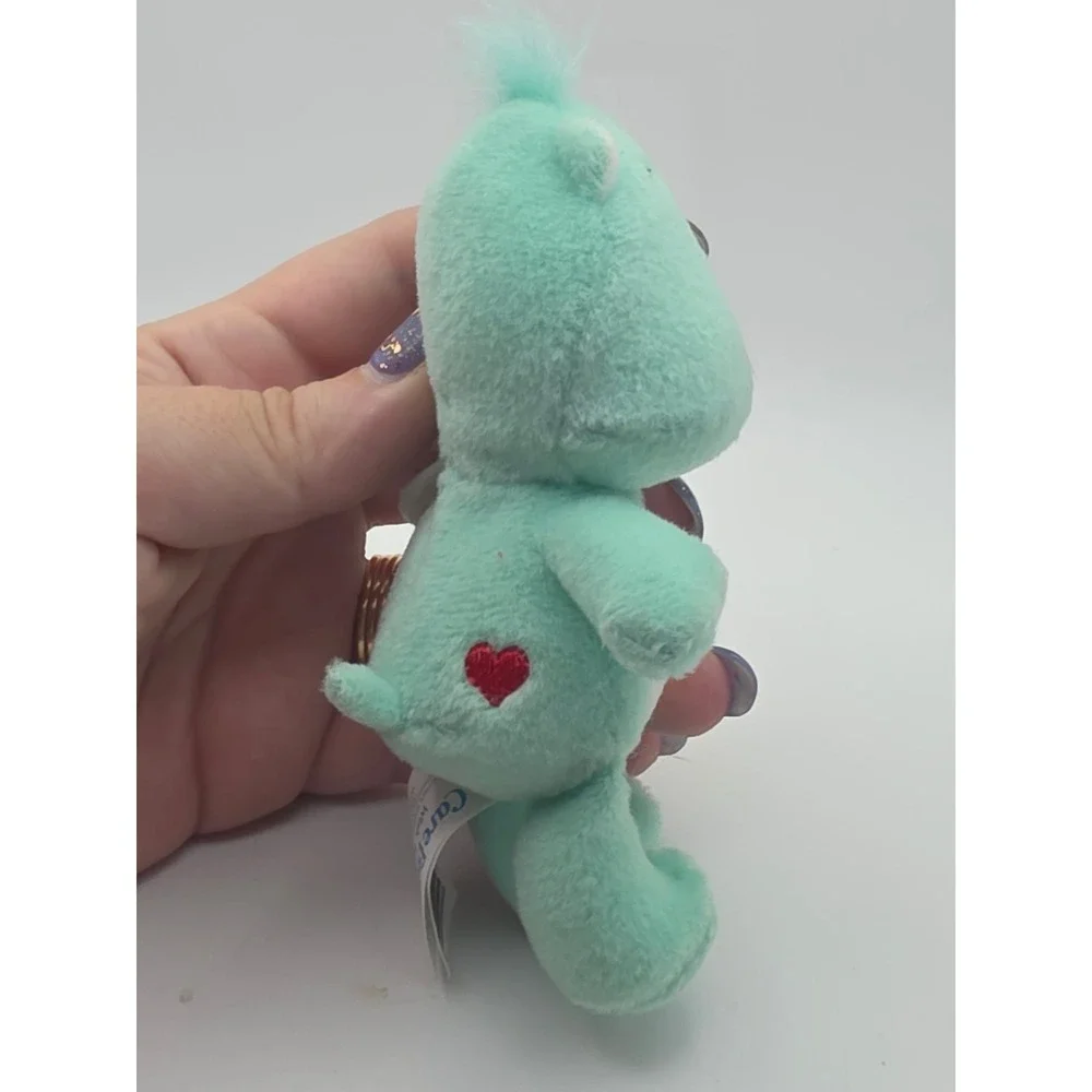 Care Bears Wish Bear 6in Mint Green Excellent 2004 Play Along Plush Toy